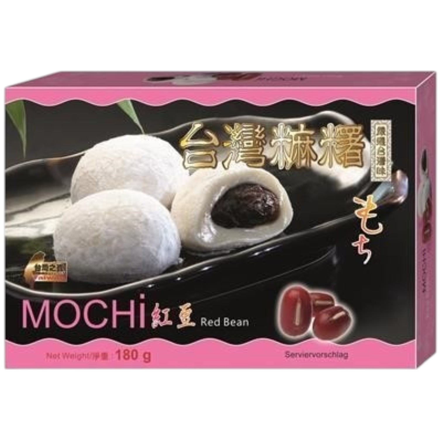 Ciastka Mochi z czerwoną fasolą 180g