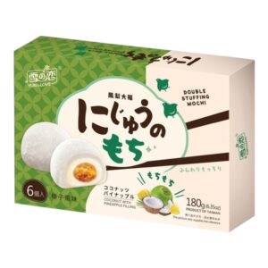 Mochi z pastą ananasową o smaku kokosu 180g