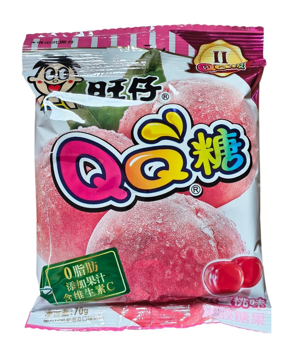 Żelki o smaku brzoskwiniowym 70g Want Want